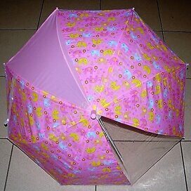 Зонт детский арт.К209 светло-розовый сектор.