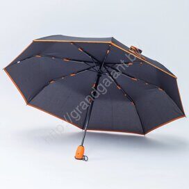Зонт женский арт.16301АС - отделка оранжевая