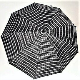 Зонт женский арт.347-4 черный в клеточку (1)
