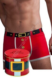 Подарочные мужские боксёры «SANTA» + индивидуальная упаковка